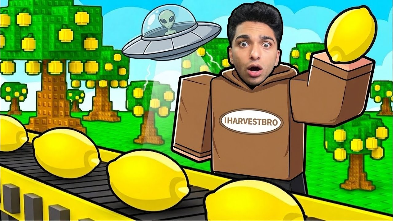 مصنع اللمون خصرت كل حاجه بنتها في المصنع بسبب فضائي ملعون جه زار المصنع بتاعي 😭 | roblox