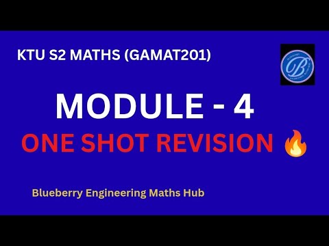 S2 GAMAT201 MODULE 4 - Linear Transformation ONE SHOT REVISION🚀 | KTU BlueberryEngineeringMathsHub
