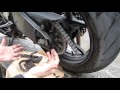 Motorcycle chain riveting with simple tools at home