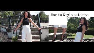 Lookbook -  How to style culottes