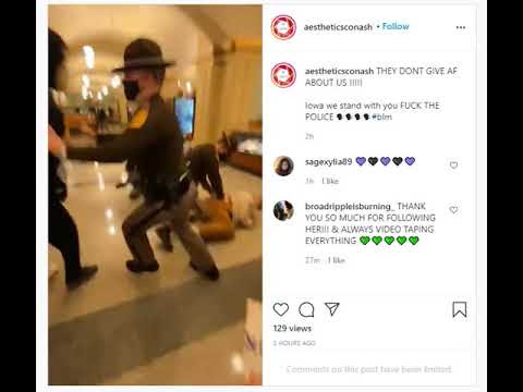 Iowa State Patrol arrests BLM rioter at Iowa State Capitol