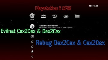 PS3 CFW Rebug Dex2Cex & Cex2Dex & Evilnat Cex2Dex & Dex2Cex.