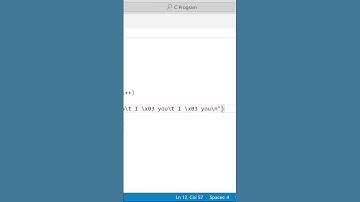 I ❤️ YOU Program In C Programming Language | #ccode #clanguage #love #shorts #visualstudiocode