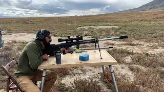 Desert Tech Dt Hti 50 Bmg Browning Machine Gun Vs 1100 Yard Plate