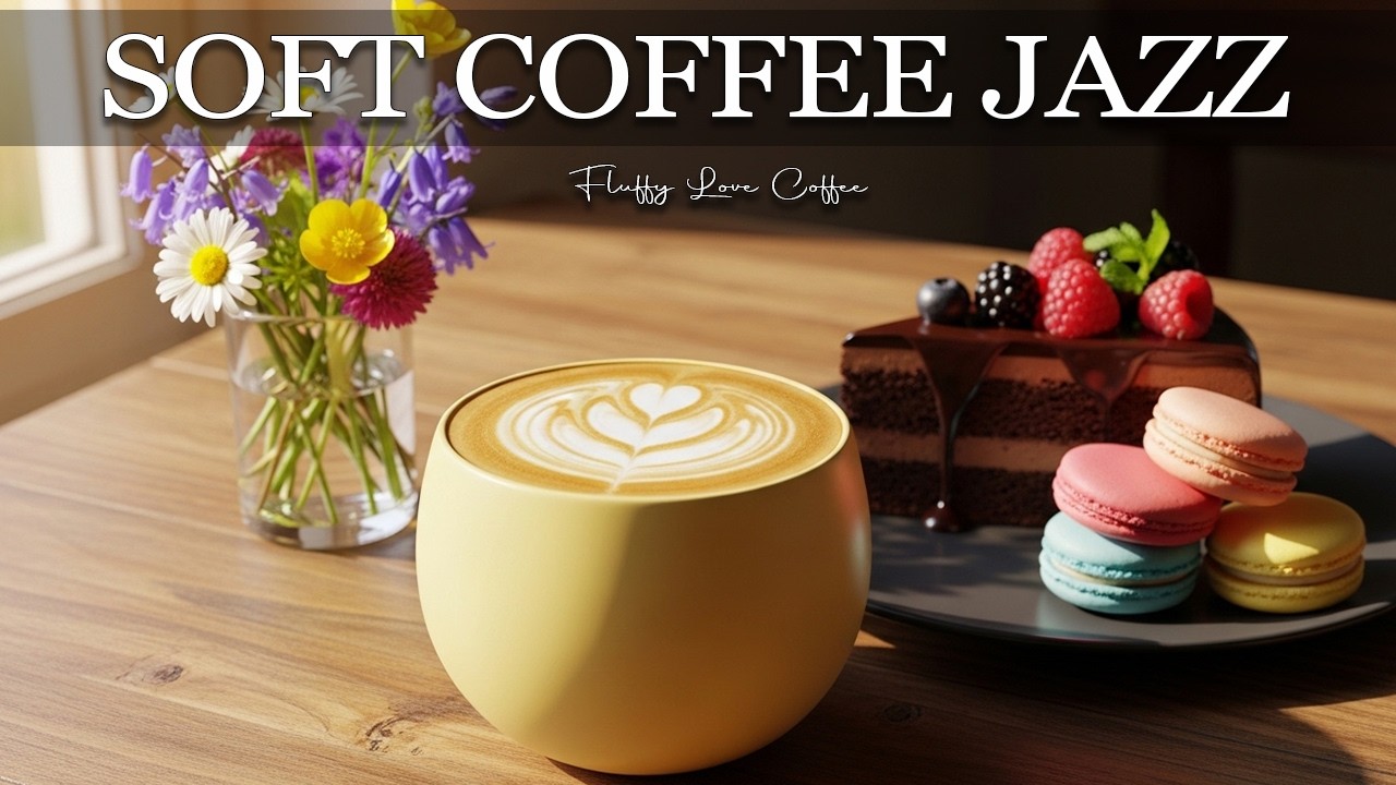 Soft Coffee Jazz 🍰Delicate Fall Jazz Cafe Piano Music & Sweet Bossa Nova Piano for Stress Relief