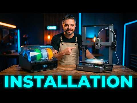 Creality HI COMBO: Unboxing and first print of the 3D printer with multicolor CFS system
