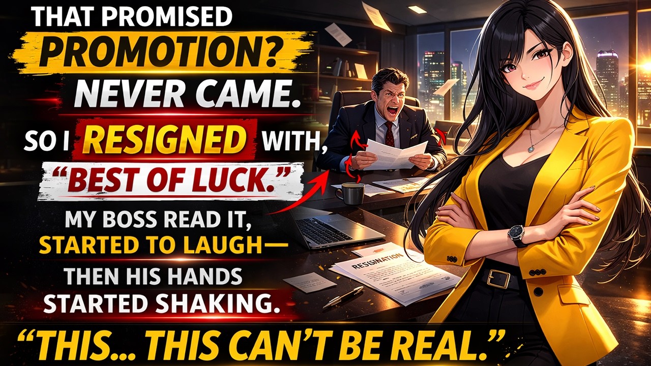 That PROMISED promotion vanished. “Best of luck,” I wrote. His smile collapsed.