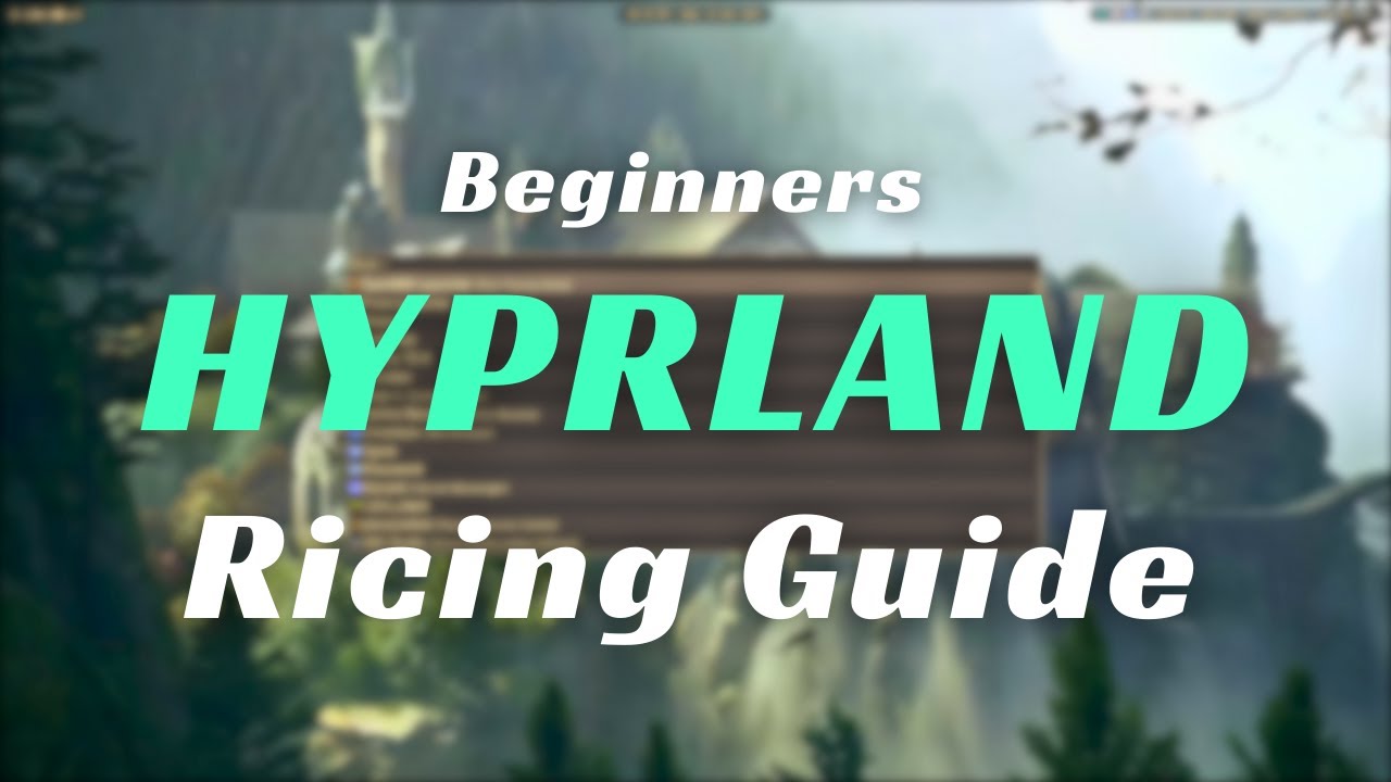 Hyprland Ricing - Status Bar & Animated Wallpaper - YouTube