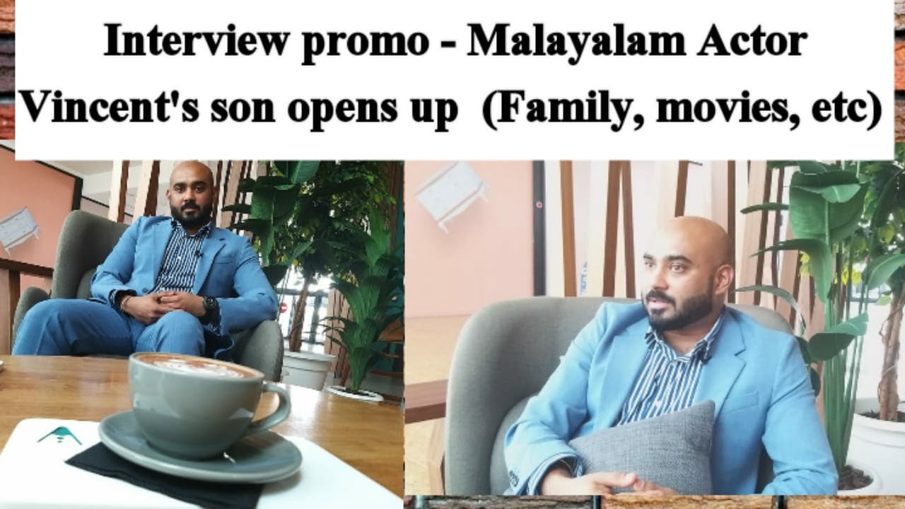 Interview promo - Malayalam  Actor Vincent's son opens up (Family, movies, etc) | Hiba's World
