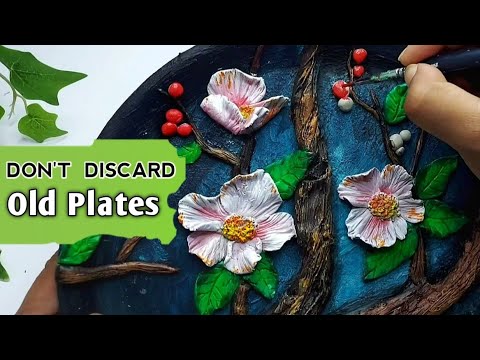 Transform your home with this creative Idea | Innovative waste material plate decor ideas