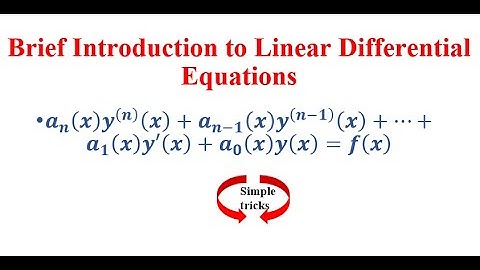 Linear Differential Equations
