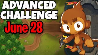 How To Beat BTD6 Advanced Challenge Today | Dark Castle chimps round 6 | 28.06.2023