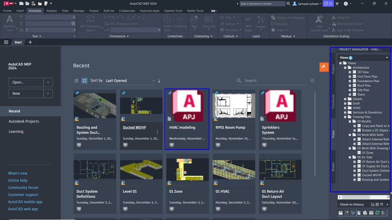 AutoCAD MEP| Work With Drawing Management Projects