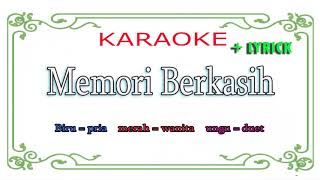 Memori berkasih KARAOKE ,,!!! no vocal   lyrick