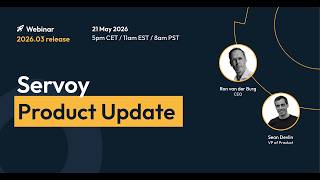 Servoy Product Update Webinar 2026.03 Release