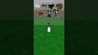 Cat vs Mob in 99 Nights In The Forest 😱#roblox #99nightintheforest #shorts