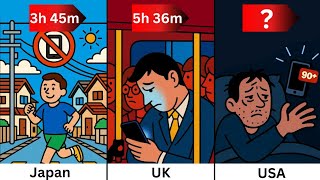 Comparison: Average Screen Time by Country — Lowest to Highest 📱📊