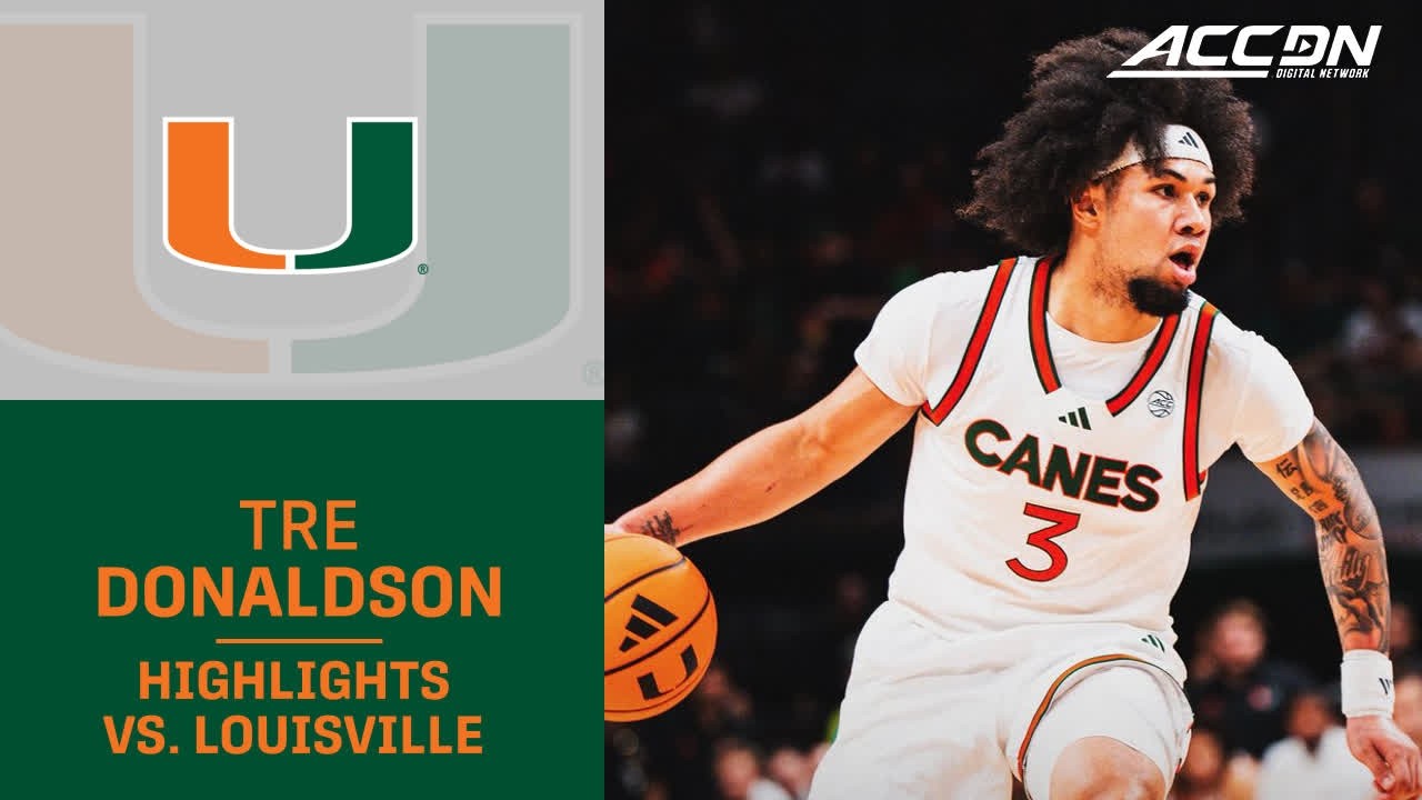Miami's Tre Donaldson Highlights vs. Louisville