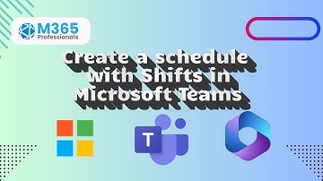 Create a schedule with Shifts in Microsoft Teams!