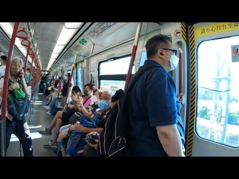 Hong Kong, MTR ride from Tung Chung to Sunny Bay - YouTube