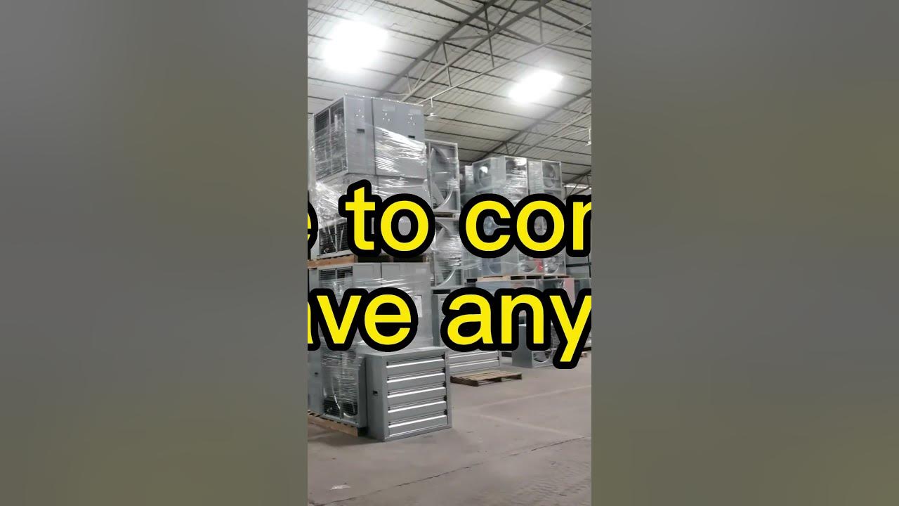 The warehouse of industrial exhaust fan