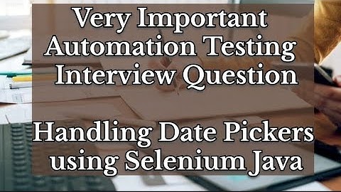 date Picker using #selenium #java #automationtesting#testng