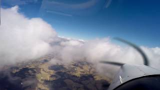 Cloud Surfing Over Maryland, Pennsylvania: Cessna 182 cockpit view