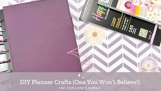 DIY Half Letter Discbound Planner Crafts | Jane's Agenda Sub Box Tissue Paper | May 2026
