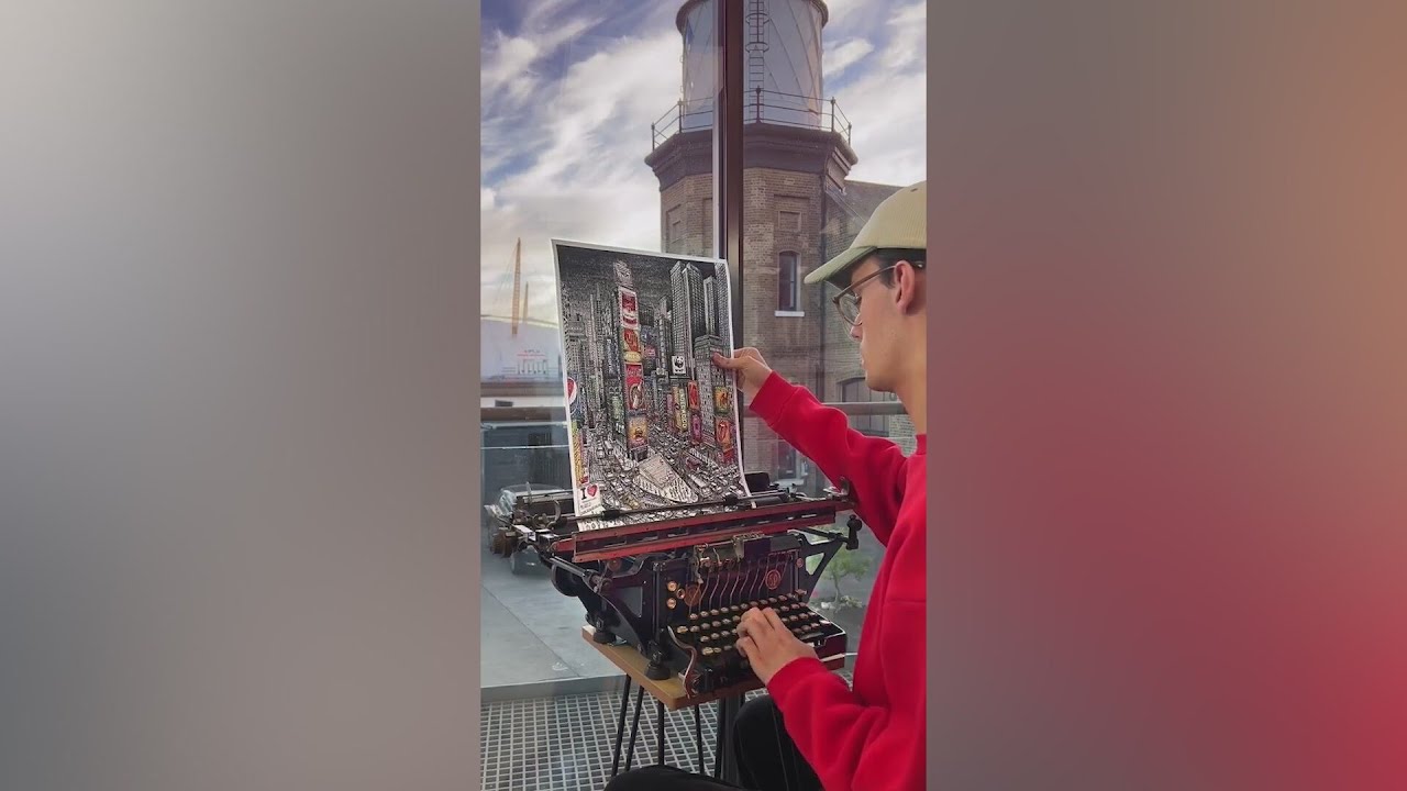 Typewriter artist James Cook