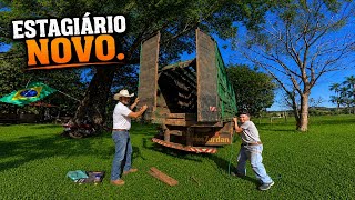 🔥 ESTAGIÁRIO NOVO: PRIMEIRO DIA ARRUMANDO O CAMINHÃO!