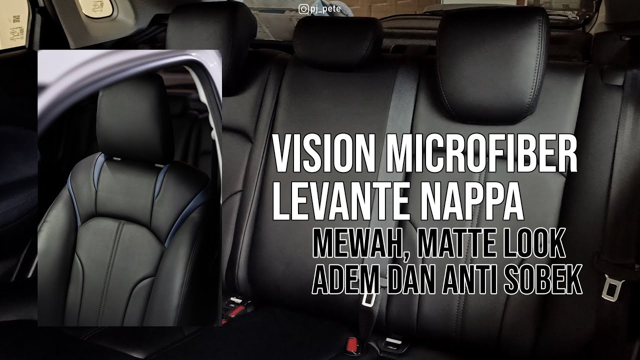 Pasang Cover Jok Vision Microfiber Levante Nappa termurah hanya 4 juta | Suzuki Baleno 2022