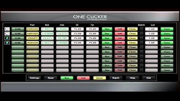 One Clicker Professional  forex trading software flv   YouTube 1