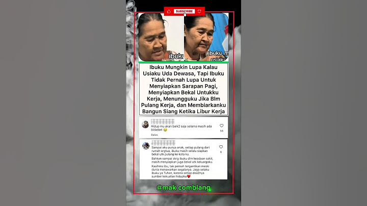 Sedewasa apapun kita, kalo di depan ibu kita hanyalah anak kecilnya🫶🏼💙