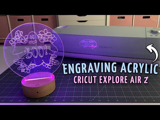 You can do THIS with your Cricut Explore Air 2? ENGRAVING Acrylic