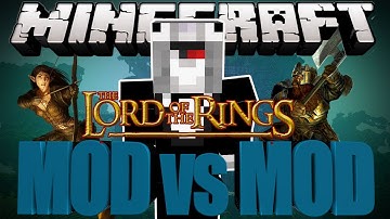 Minecraft MOD vs MOD Battle! (LORD of the RINGS)