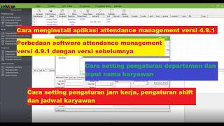Cara menginstall aplikasi attendance management versi 4.9.1 serta setting pengaturan jam kerja screenshot 3