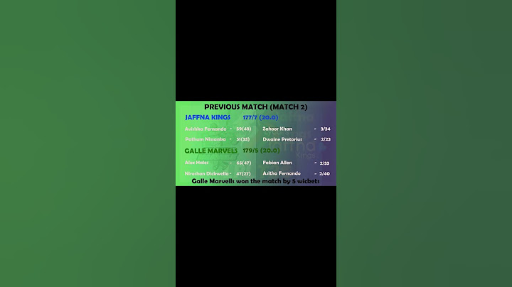 Galle Marvels vs Jaffna Kings Qualifier 1 Preview - JK vs GM
