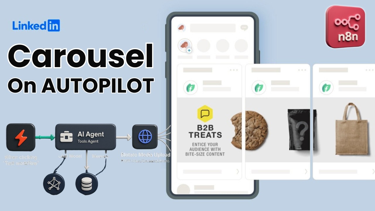 This AI System Creates VIRAL LinkedIn Posts on Autopilot (No-Code n8n Tutorial)