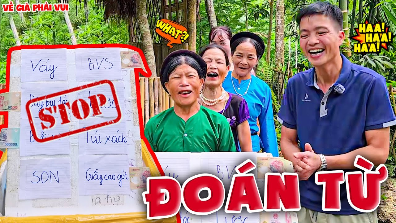 Thầy Giáo Thử Thách Các Bé Bà Đoán Đồ Vật Con Gái Hay Dùng | Về Già Phải Vui