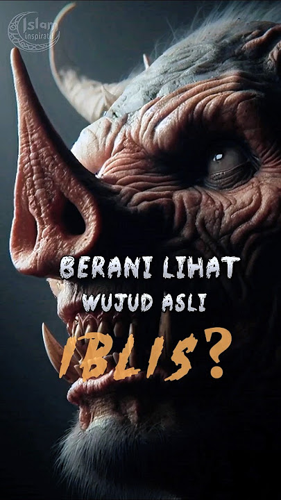 Wujud asli iblis dihadapan nabi Yahya AS. #islamicshorts #kisah #ai #iblis
