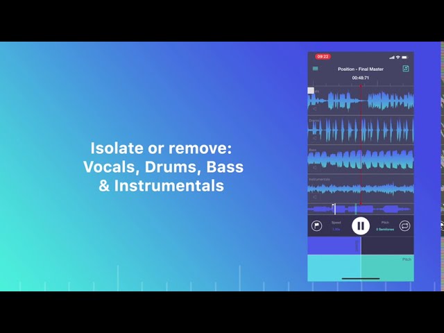 AIボーカル除去&スロー再生で耳コピ上達|Dynamic App Design LLC Transcribe+