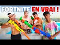 On teste les armes fortnite dans la vraie vie  cest la guerre