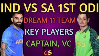 IND vs SA Dream 11 Team 1st ODI 2020 | IND vs SA Dream 11 Prediction.
