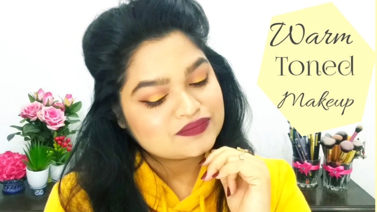 WARM TONED MAKEUP TUTORIAL | VOGUESTYLLL - YouTube