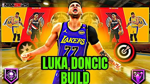 NBA 2K25 LUKA DONČIĆ BUILD. LEGENDARY POINT GUARD BUILD WILL DOMINATE.
