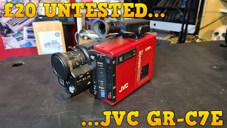 Buying An Untested JVC GR-C7E For £20 : How Did That Go Back To The Future