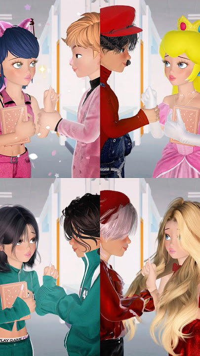 Choose your favorite classmate couple 🥰 #zepeto #trending  #insideout2 #squidgame2
