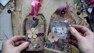 Tutorial - making tags using soft pastels and oil pastels. screenshot 1