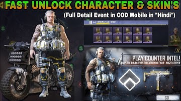 Fast Complete Counter Intel Event in CODM S2 | How to Get Anmo in Counter Intel |Fast Unlock in Codm