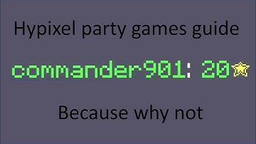 Hypixel party games guide